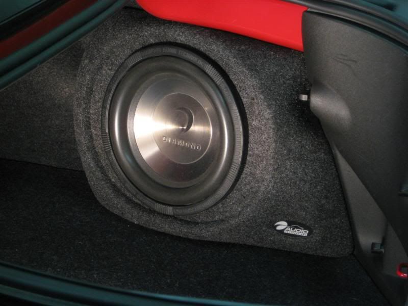 In Car Preview of our Fiberglass Subwoofer Enclosure Camaro5 Chevy